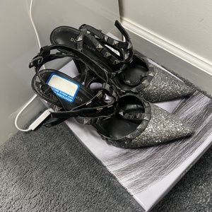 BCBG sparkly studded heels